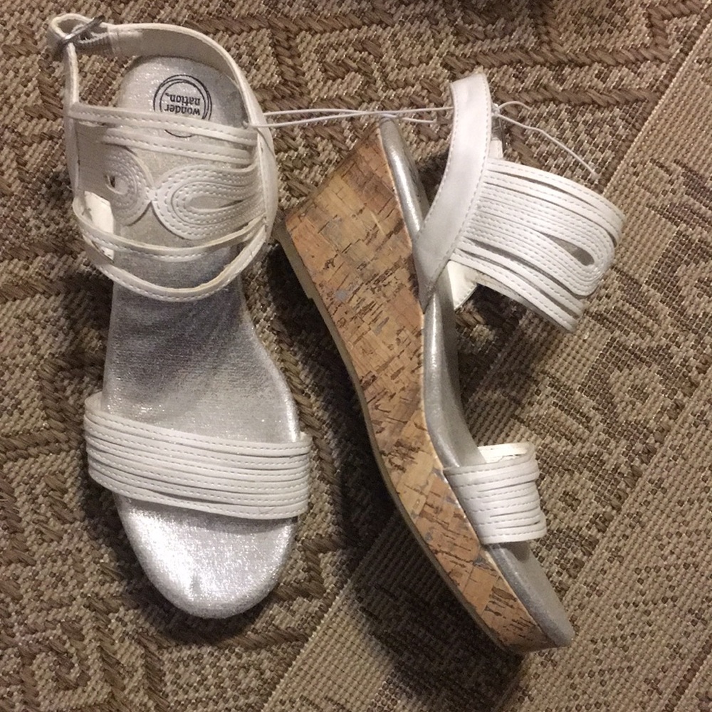 Girls Wonder Nation Strappy Faux Cork Sandals Size 4
